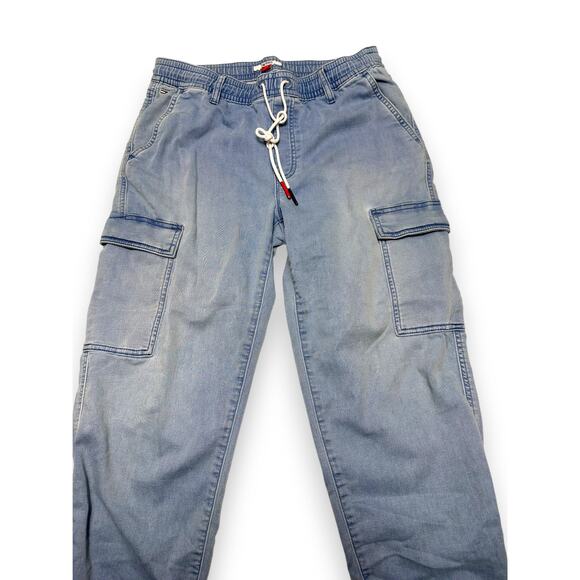 Tommy Jeans Light Blue Cargo Jogger Pants Size Small - Picture 9 of 11